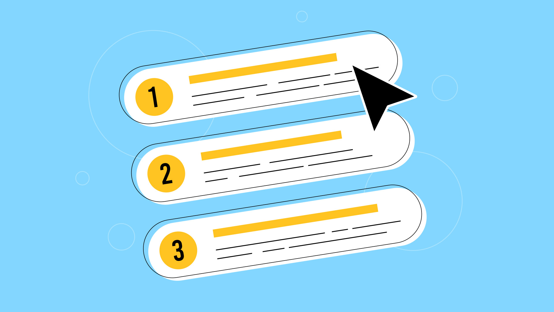 picking the best choice arrow buttons